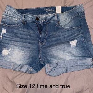 Time and true Jean shorts